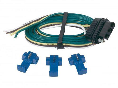 Hopkins 48035 trailer connector kit-4-wire flat trailer kit connector plug