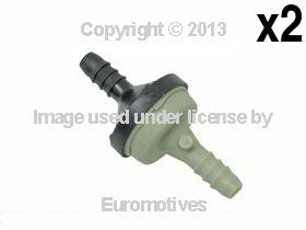 Audi vw (97-05) vacuum check valve (x2) air pump pressure control hose connector