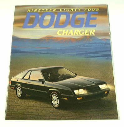 1984 84 dodge charger brochure selby 2.2