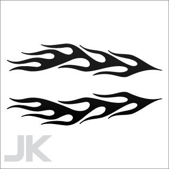 Decal sticker flame car parts motors flames fire racing body tuning 0502 x4f43