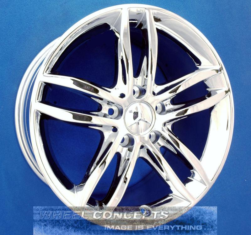 Mercedes c250 c300 c350 17 inch chrome wheel exchange c 250 300 350 17" rims 