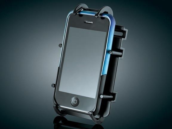 Kuryakyn universal spring loaded device holder for iphone cell phone other 4107