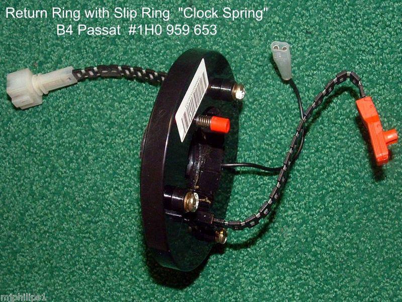 Vw b4 passat 1995-97 mk3 jetta golf 1993-98 clock spring return ring 1h0959653