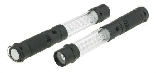 L-1407bk smittybilt light gb8 8" led flashlight lazer pointer magnet - black