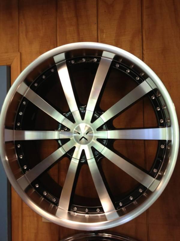 28x9 wheels rim & tire package s 526b tahoe denali sierra silverado navigator 26