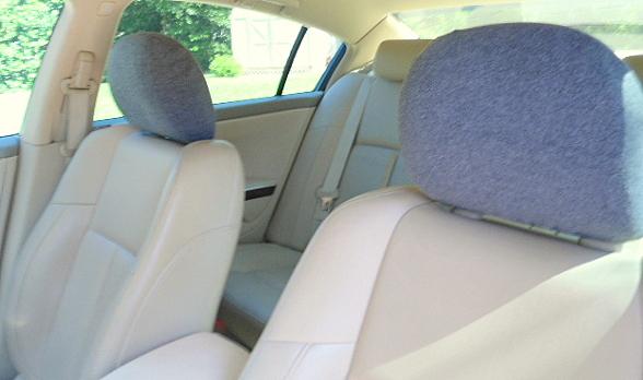 Headrest covers for bucket seats -price is for a pair of  (2) dark gray covers