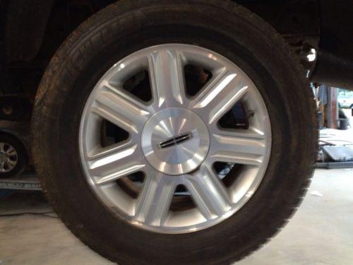 Set of four lincoln 18 inch aluminum wheels