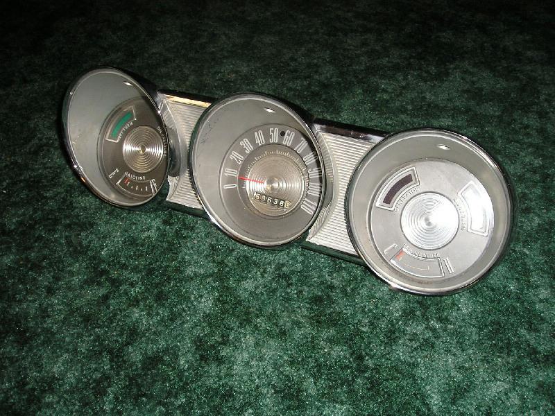 1962.1963 ford fairlane speedometer, gauges cluster.62.63 fomoco