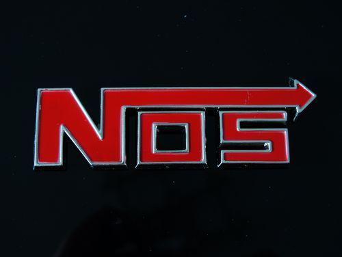 Red chrome 3d no5 nos letter arrow pointer auto car racing badge emblem sticker