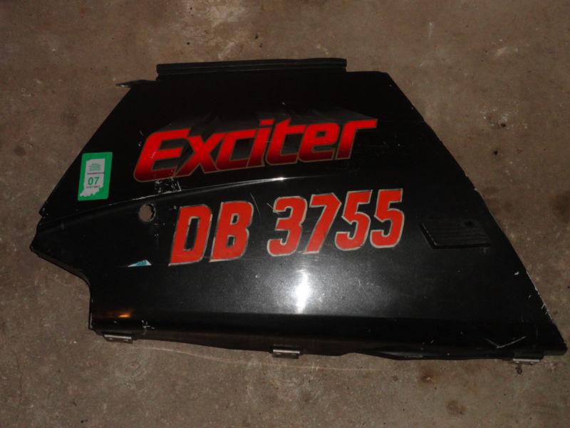 Yamaha ex570 exciter hood panel 1989 left side rear charcoal metallic