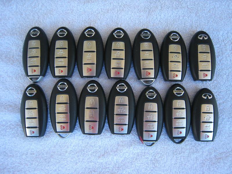 Nissan infinity smart key fob  no reserve  lot of 14 keyless remote