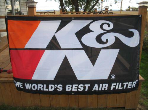 K&n air filters  race banner  hung at nhra,nascar and goodguys events
