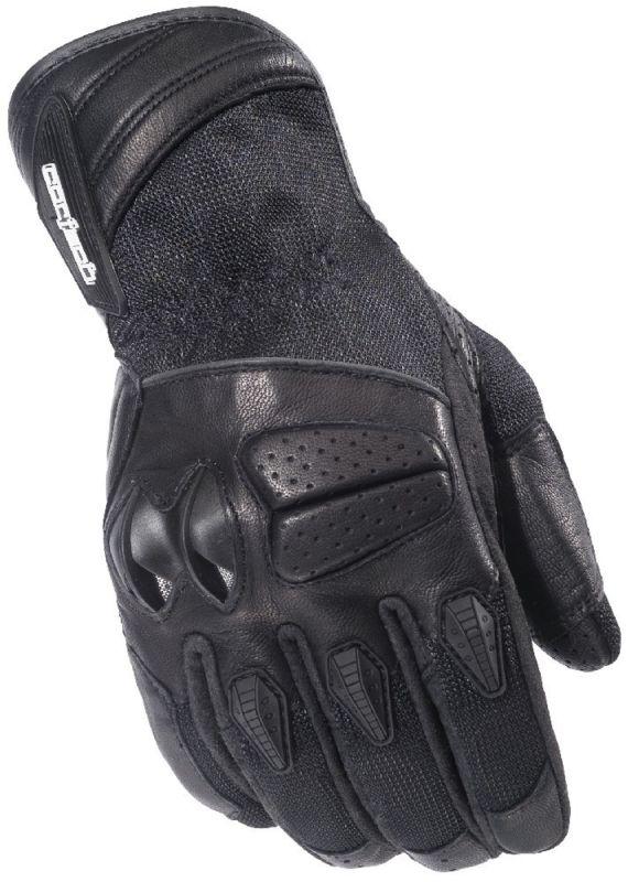 Cortech gx air 3 black medium mesh leather motorcycle gloves med md gx-air