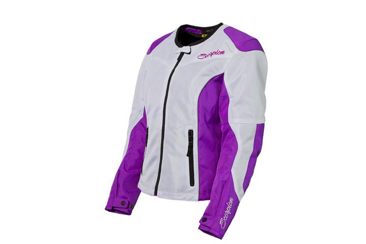Scorpion verano purple large textile motorcycle womens jacket lrg lg l