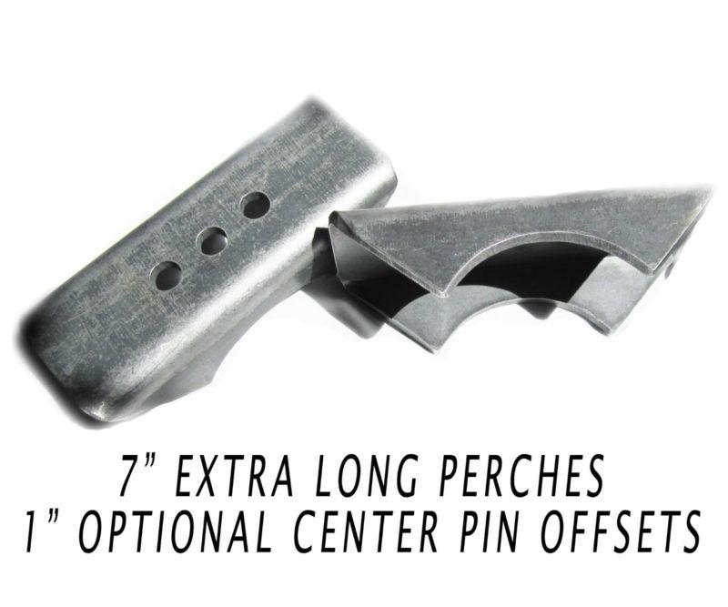 Universal weld on 2.5"wide- 2.75" axle tube- leaf spring perch pads -extra long-