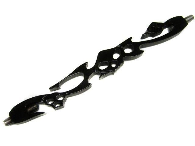 Black skull shift linkage for harley softail dyna wide glide electra road king