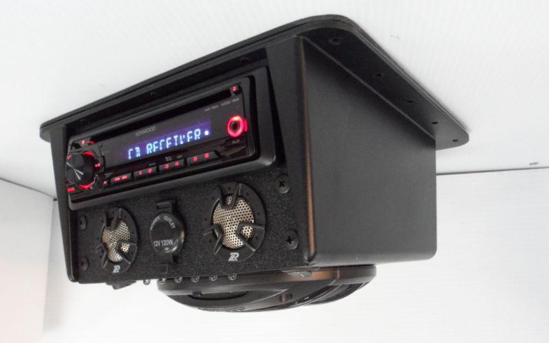  overhead underdash console stereo golf cart utv tractor boat polaris cd radio