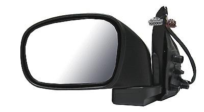 Power heated side view door mirror foldaway black assembly driver left lh
