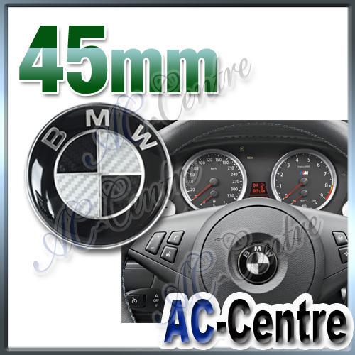 Carbon fiber steering wheel emblem badge bmw 6 series e63 e64 630 645 650 m6 m