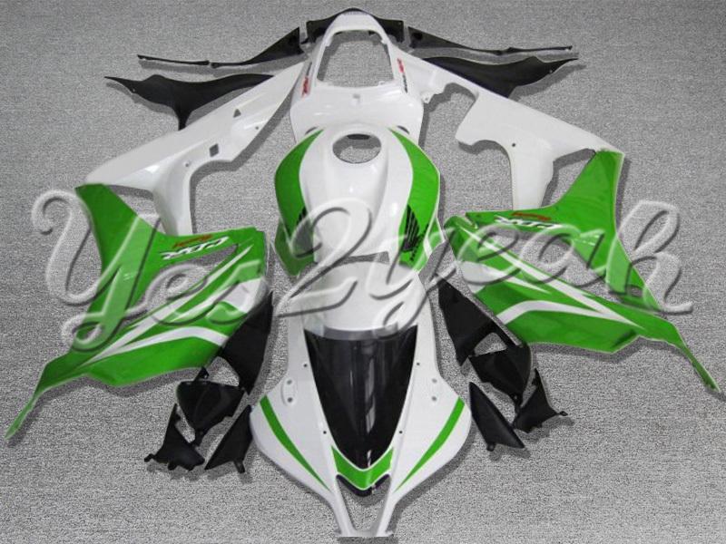 Injection molded fit 2007 2008 cbr600rr 07 08 green white fairing zn1040