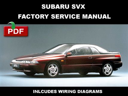 1992 1993 1994 1995 1996 1997 subaru svx factory oem service repair fsm manual