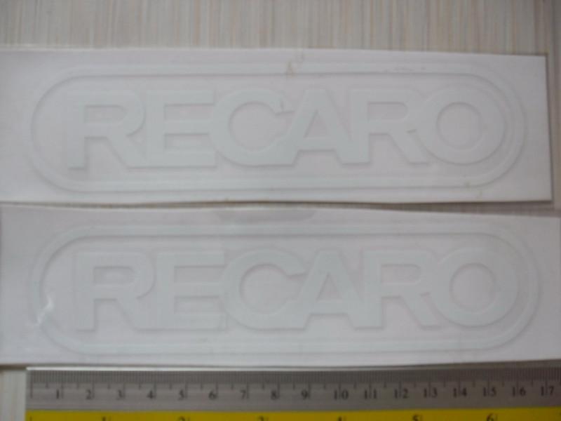 2 recaro di-cut sticker decals for tuners. car tuning, detailing.