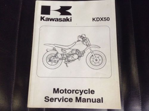 03 kawasaki kdx 50 shop manuel