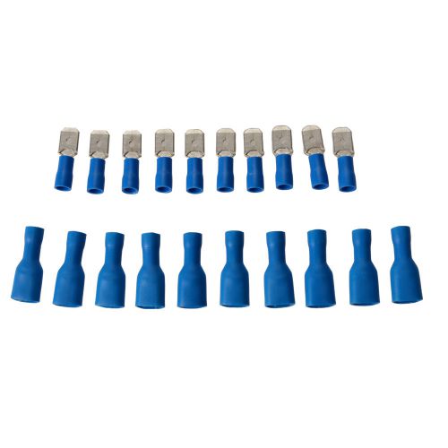 10pair blue full insulated spade electrical crimp connectors mixed male female
