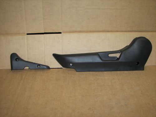 94-01 acura integra coupe driver side front seat trim plastic track covers oem