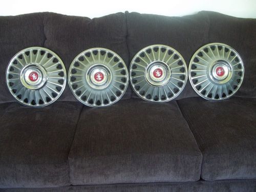 Vintage 1967 ford 14&#034; mustang hubcaps/center caps, set of 4...very nice !!