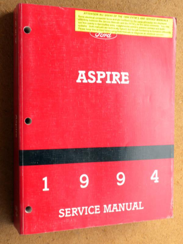 1994 ford aspire factory workshop repair manual  