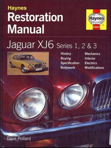 Jaguar xj6 series 1, 2, 3 restoration manual