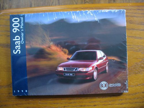 1998 saab 900 owners manual -- brand new in original wrapper! *(with cover)*