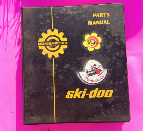Vintage 1960&#039;s ski doo bombardier service manual parts catalog