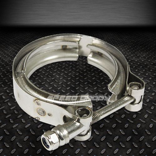 2.25&#034;stainless steel zinc coated turbo intercooler exhaust downpipe v-band clamp