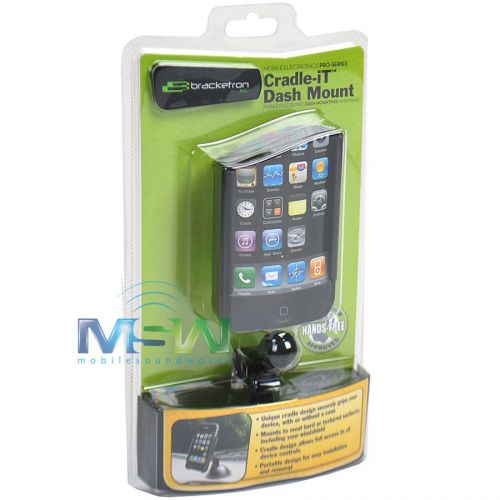 New bracketron ipm-338-bl cradle-it universal dash mount dock for mobile devices