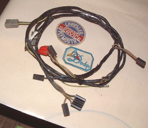 Cuda challenger a/c main dash wiring harness 1972 1973 mopar