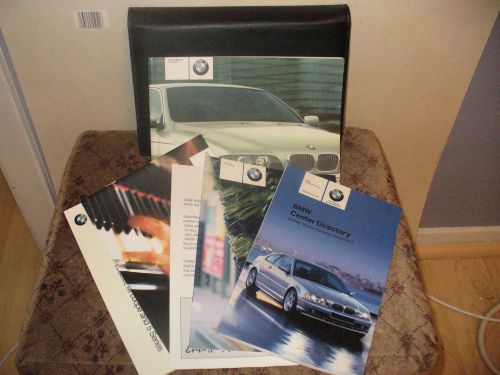 2002 02 bmw 5-series owners manual with case 67