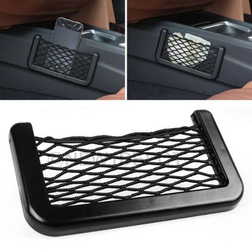 1x 15x8cm car seat side net bag for iphone holder pocket organizer fit honda nd