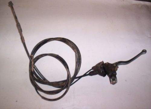 86 honda fourtrax 250 rear brake lever handle with cables 10280