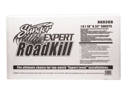 Stinger rkx36b roadkill expert series sound damping material 36 sq ft bulk pack