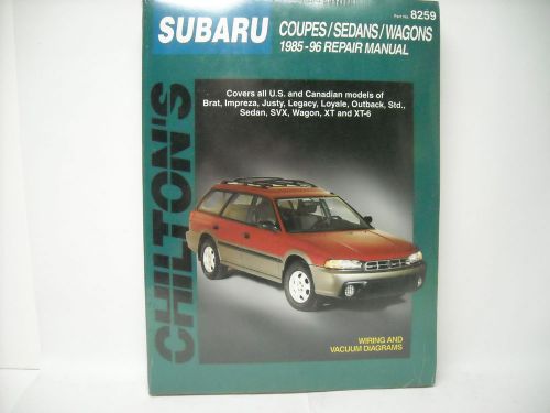 1985-96 subaru coupes/sedans/wagons repair manual