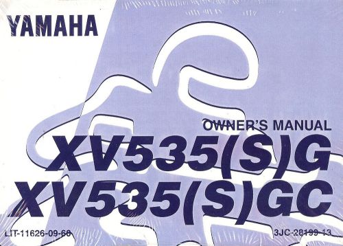 1995 yamaha xv535 virago 535 motorcycle owners manual -new sealed-xv 535 s g c