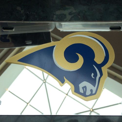Nfl - acrylic los angeles rams license plate