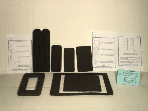 1967 1968 1969 camaro small block &amp; 6 cyl. only heater box seal kit w/ instruct.