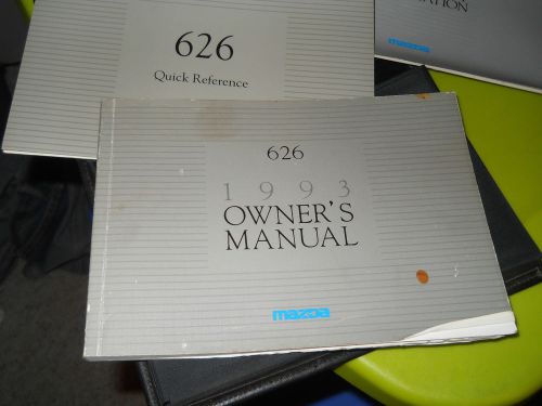 93 mazda 626 owners manual guide literature case