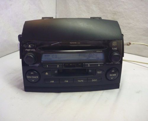 04-09 toyota sienna oem radio cd cassette player 16862 86120-ae011 c16751