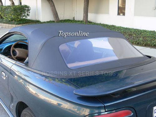 Mustang 94-04 1 piece convertible top &amp; plastic window kit sailcloth vinyl
