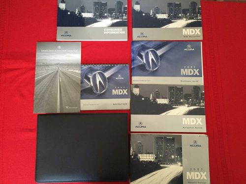 2007 acura mdx factory owners manual set and case