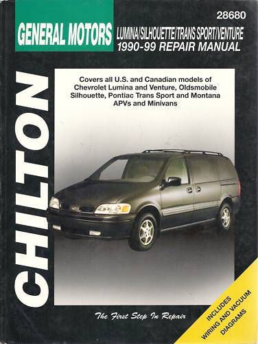 1990-99  gmc lumina, venture chilton service manual